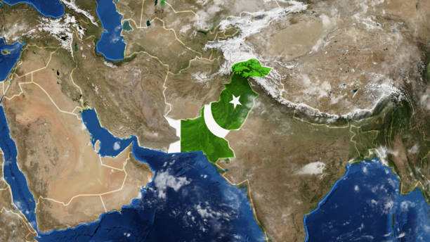 istock Flag-Adorned Map of Pakistan 1744819447