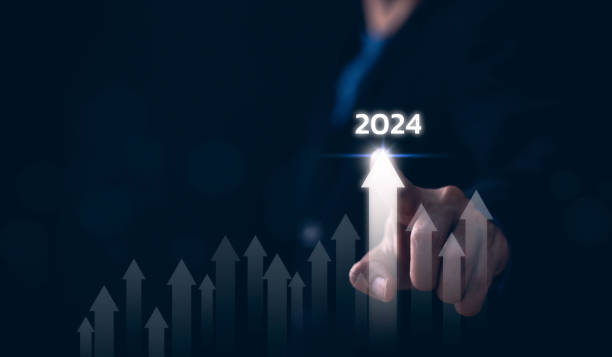 istock 2024 business growth, new year marketing plan continue to increase return. Development to success and motivation in 2024, Planning, opportunity, challenge and business strategy in new year. 1744820539