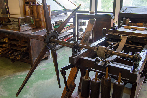 Old printing press