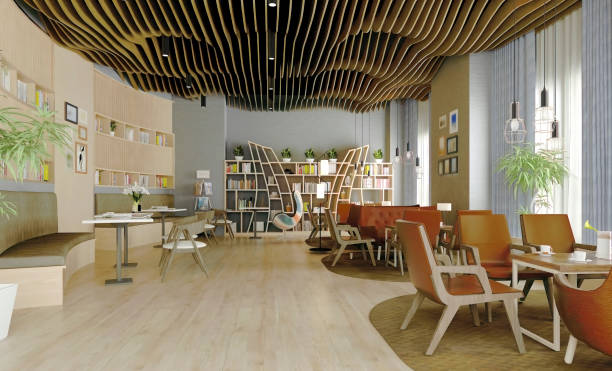 istock 3D render of cafetaria and restaurant 1744841052