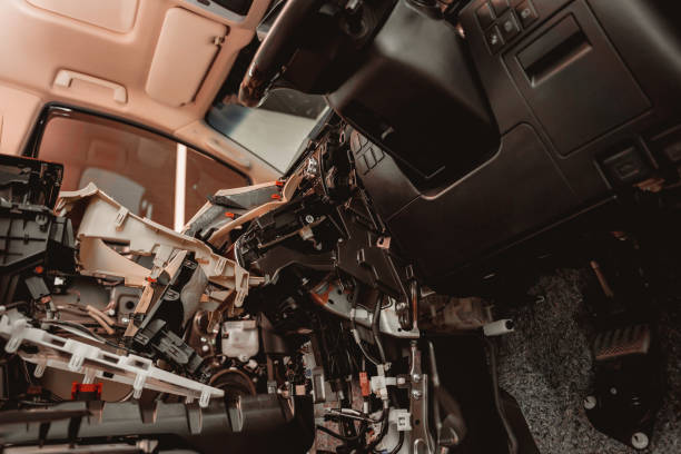istock Soundproofing material and deadener inside car interior 1744841565