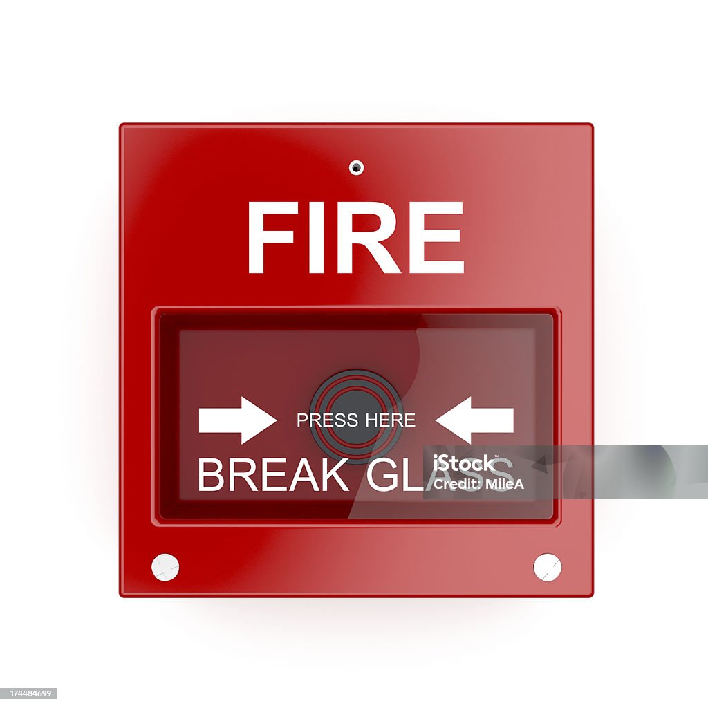 Fire alarm Fire alarm on white wall Fire Alarm Stock Photo