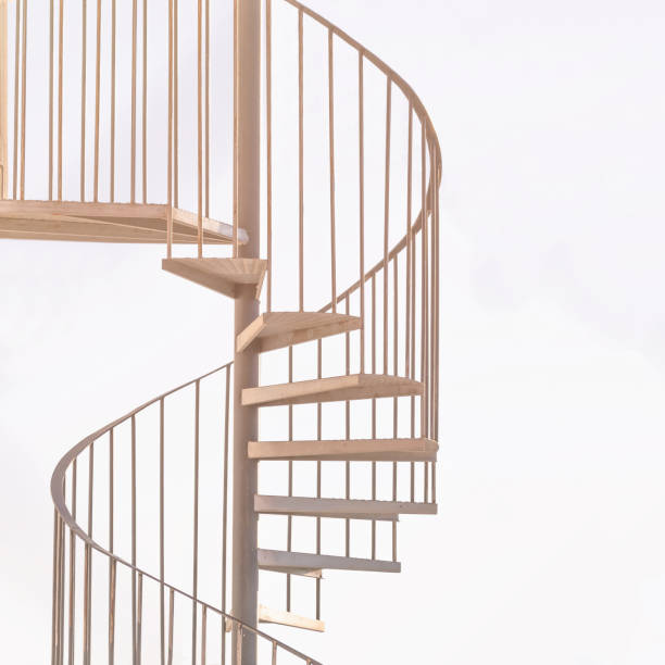 Spiral stairs. stock photo