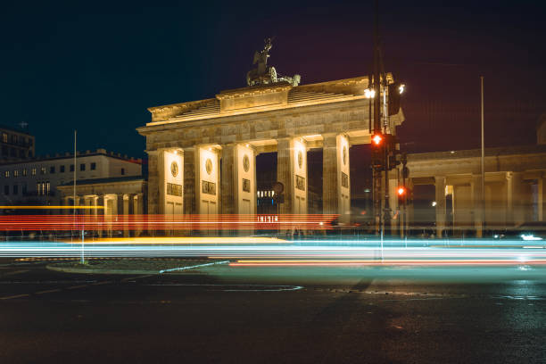 istock traffic passing Brandenburg gate at blue hour 1744859095