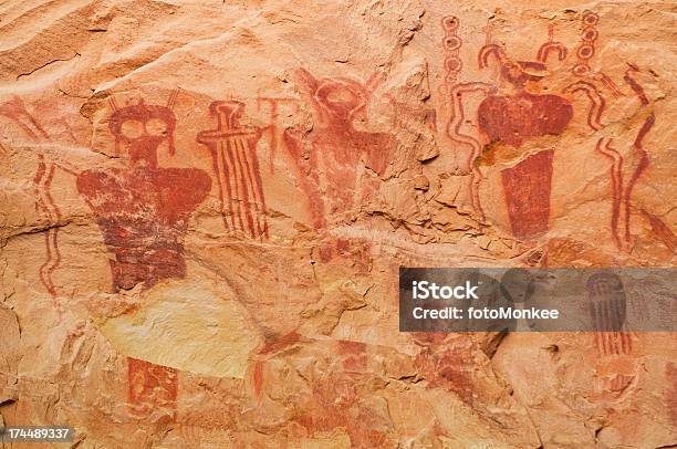 古代 Pictographs Sego キャニオン米国ユタ州 - アメリカ合衆国のストックフォトや画像を多数ご用意 - アメリカ合衆国, ナバホ文化, ユタ州