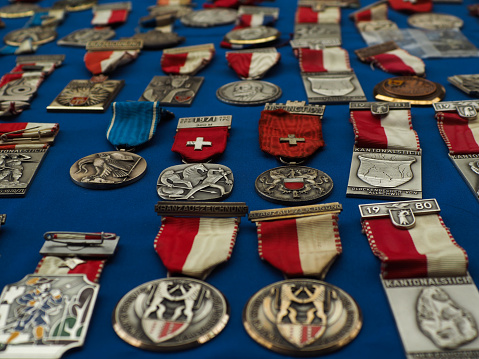 Old medals sold at the antique market