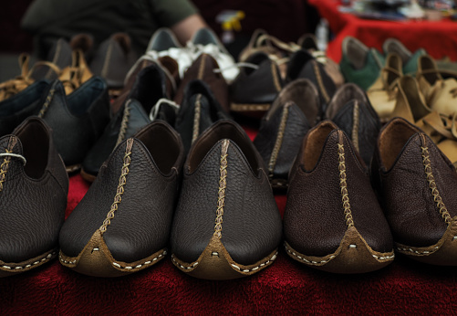 Old sandals sold at the antique market
