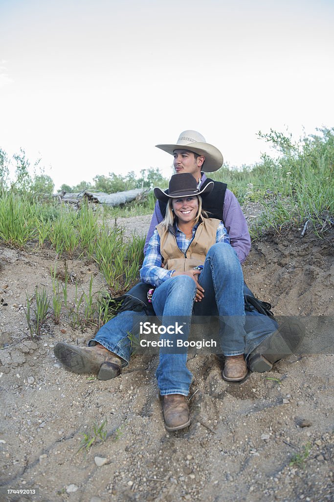 Cowboy casal em amor - Foto de stock de 20 Anos royalty-free