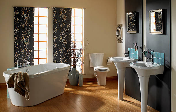 istock Interior of luxurious bathroom 174494857