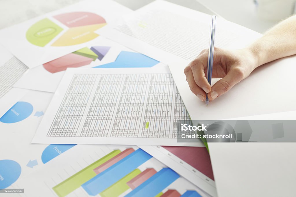 Business-Grafiken und Diagrammen - Lizenzfrei Bericht Stock-Foto