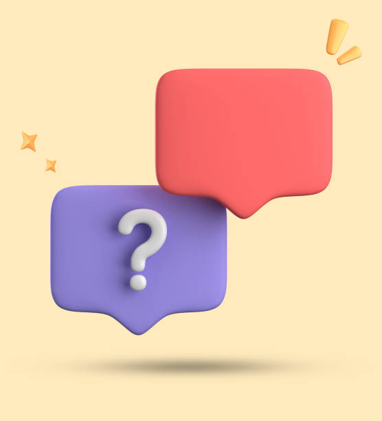 istock 3d rendering of speech bubble, 3D pastel chat icon set. Set of 3d speak bubble. 1744962047