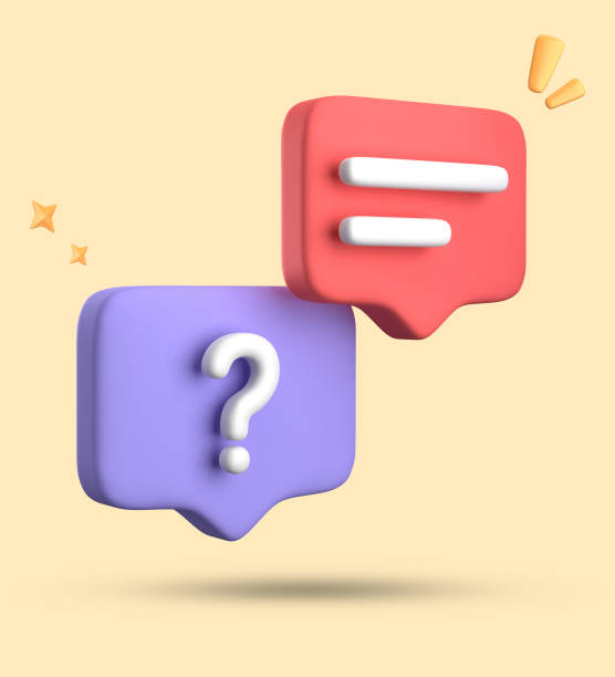 istock 3d rendering of speech bubble, 3D pastel chat icon set. Set of 3d speak bubble. 1744964307