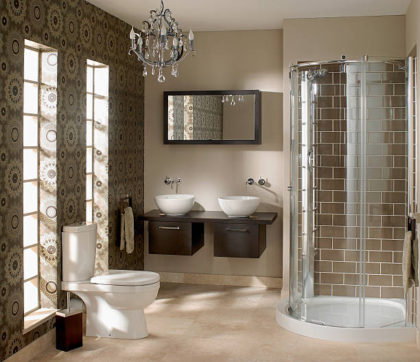 istock Interior of luxurious bathroom 174496654