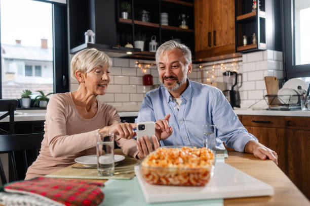 istock A mature couple dining indoors 1745008620