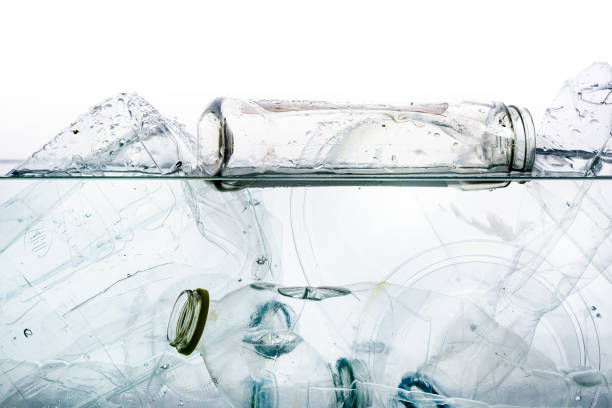 istock Plastic waste in the water - concept of plastic pollution 1745013593