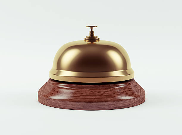Golden Hotel Bell stock photo