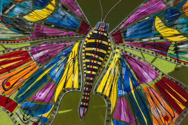 Butterfly-shaped kite  used as a decoration in a bar on Ulica Fra Luje Maruna, Skradin, Šibenik-Knin, Croatia