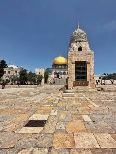 la moschea al-aqsa - jerusalem old city middle east religion travel locations foto e immagini stock