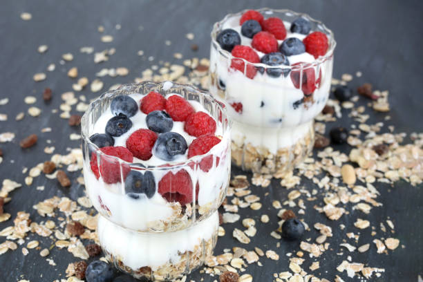 istock Muesli with raspberries and blueberries 1745106127