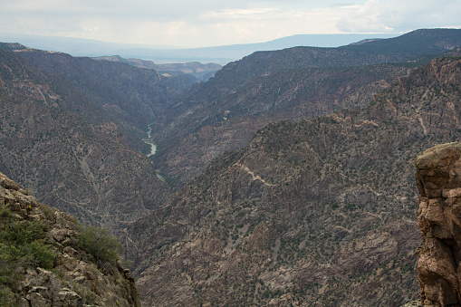 The edge of Black Canyon of the Gunnison National Park