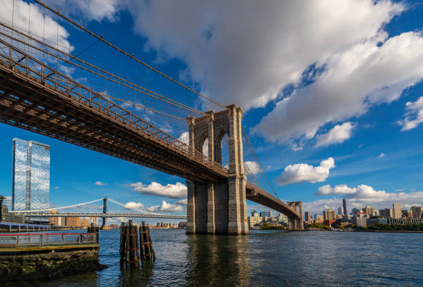 istock Brooklyn Bridge at sunset, New York City 1745128732