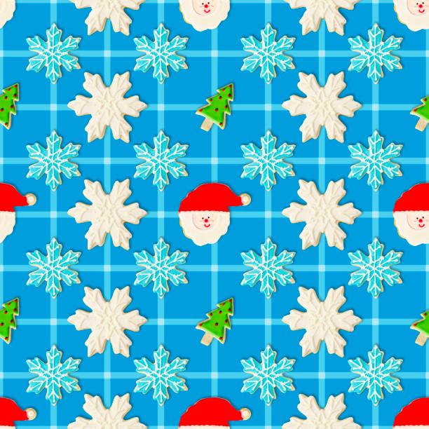 Christmas Background with Neon Santa Claus Frame, New Year Holiday Concept. Digitally generated image. 3d render.
