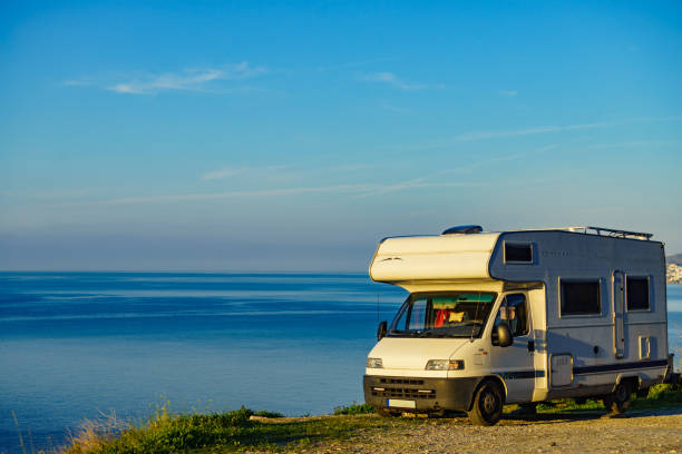 istock Rv caravan camping on sea shore 1745193416