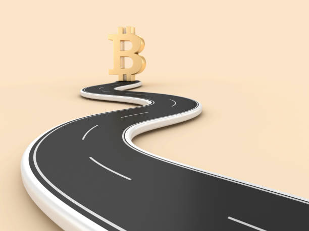 istock Winding 3D Road with Bitcoin Symbol 1745200983