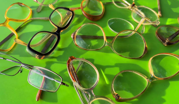 Closeup of black horned rim glasses Qinessential nerd gear