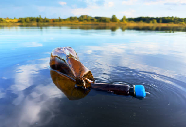 istock Marine plastic pollution from human activities at coastlines. 1745202600