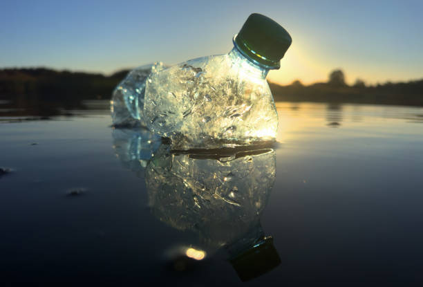 istock Marine plastic pollution from human activities at coastlines. 1745203172