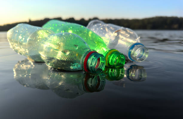 istock Marine plastic pollution from human activities at coastlines. 1745205401