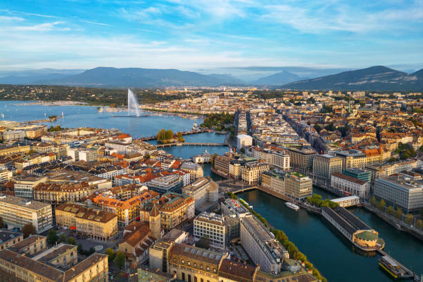 istock Geneva, Switzerland Skyline Towards Lake Geneva 1745226046
