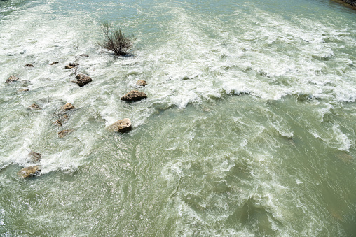 Koprucay river near Aspendos ancient site in Antalya province of Turkey.