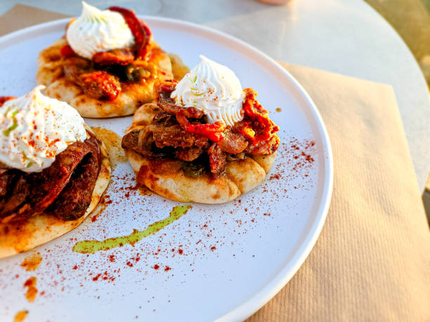Small Beef Souvlaki Gyros with Tzatziki