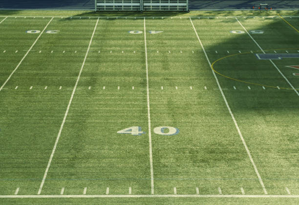 istock The 40 Yard Line on Pro Football Field 174530217