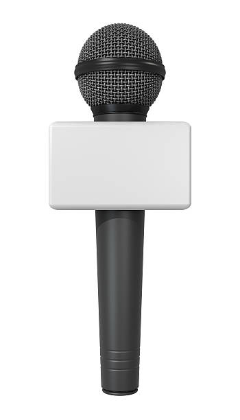 Wireless News Microphone stock photo