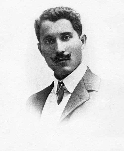 istock Young Man Portrait,1920.Black And White. 174530316