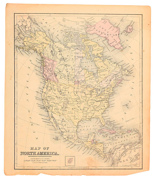 mapa ameryki północnej - southern manitoba zdjęcia i obrazy z banku zdjęć