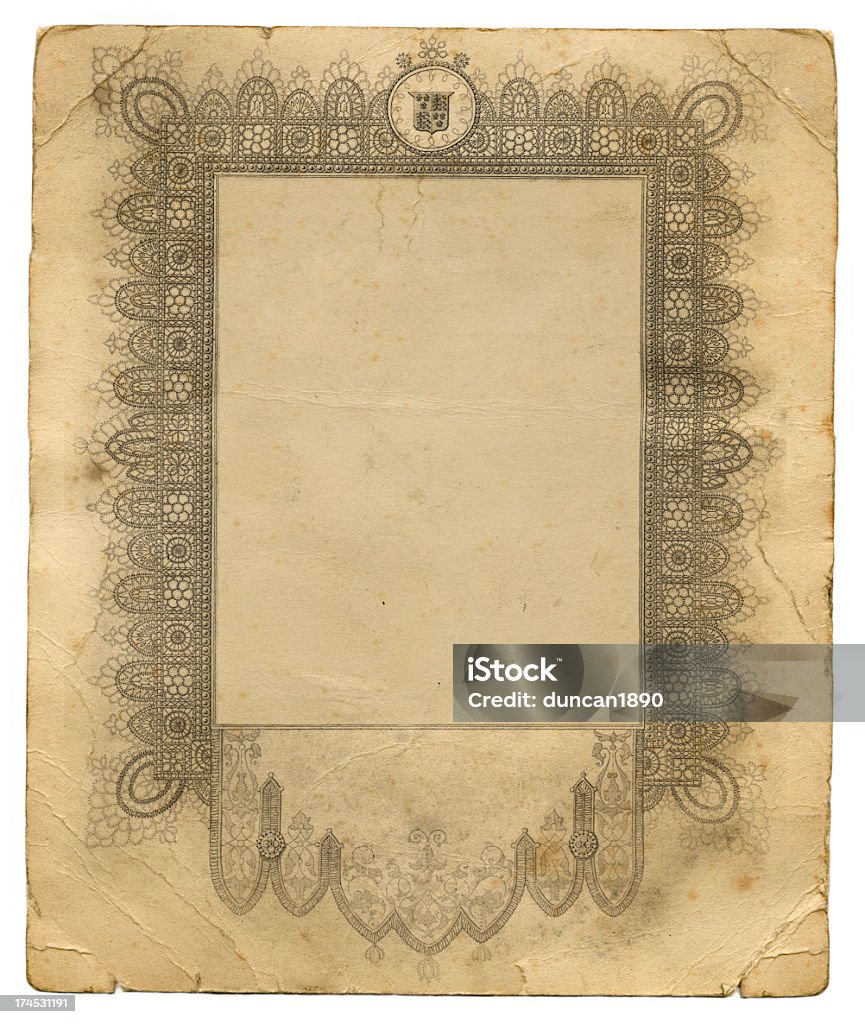 Vecchio telaio ornato - Foto stock royalty-free di Incorniciatura