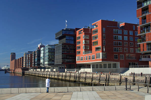 City panorama in Hamburg, Speicherstadt