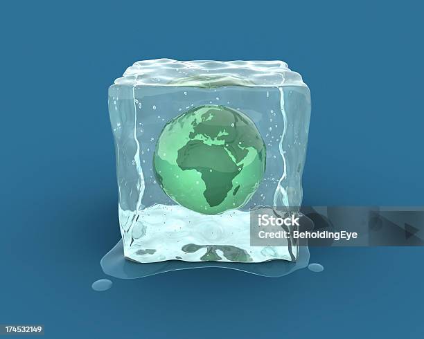 Foto de Frozen Mundo Xl e mais fotos de stock de Cubo de Gelo - Cubo de Gelo, Globo terrestre, Planeta Terra