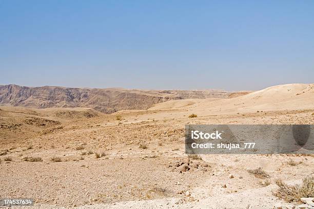 Sunny Mountain Landscape In Judean Desert Stock Photo - Download Image Now - Blue, Bright, Brown