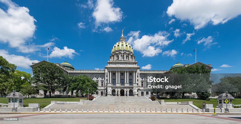 Panoramic view of the Pennsylvania State Capitol Pennsylvania State Capitol building in Harrisburg, Pennsylvania Pennsylvania Stock Photo