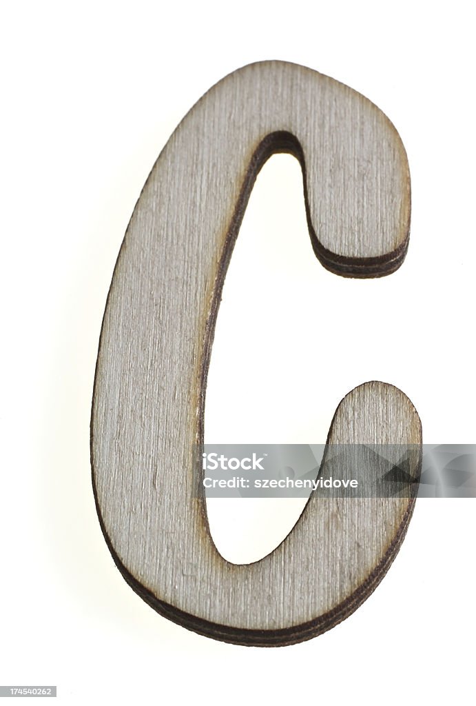 Treen Capital Letter C - Lizenzfrei Alphabet Stock-Foto