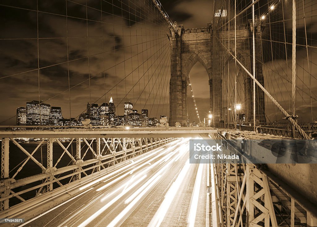 Pont de Brooklyn, à New York - Photo de New York City libre de droits