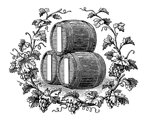 ilustrações, clipart, desenhos animados e ícones de vintage clip art e ilustrações/vinho de vinheta - victorian style engraving engraved image white