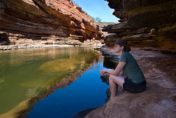 Kalbarri Gorge, Western Australia stock photo