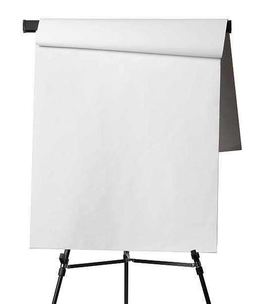 Flip chart with pages flipped isolated on white background Flip chart with a page flipped over.ase see some similar pictures from my portfolio: flipchart stock pictures, royalty-free photos & images