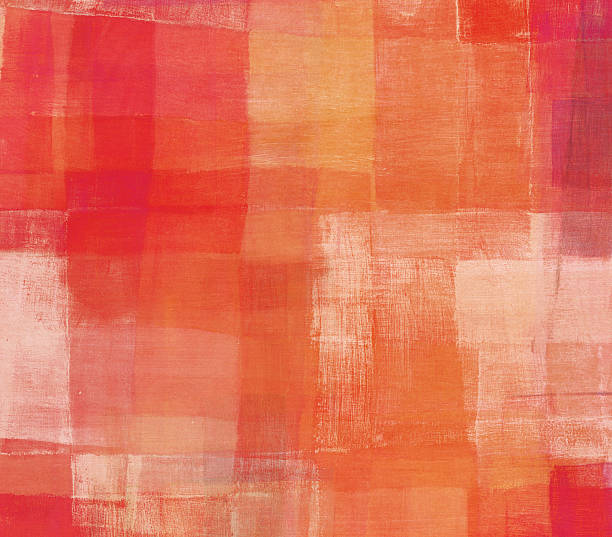 abstrato com laranja e o vermelho - oil painting fine art painting painted image multi layered effect imagens e fotografias de stock